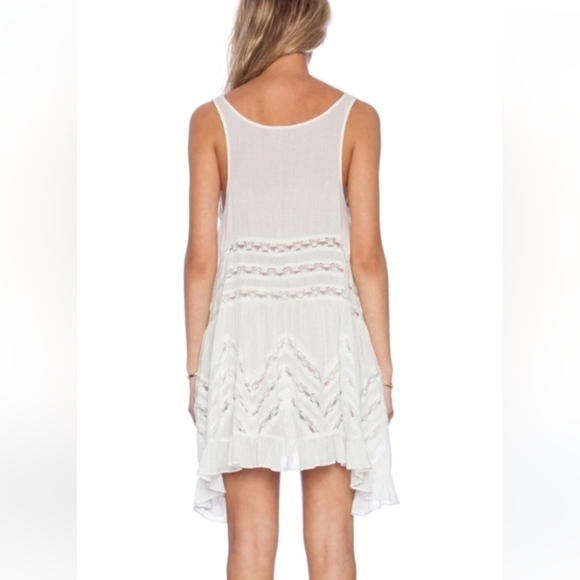 Free People Slip Voila Trapeze Dress in white Size XS - Picture 1 of 6